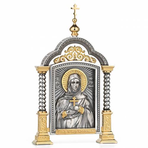 Парадная серебряная икона «Святая Наталия»