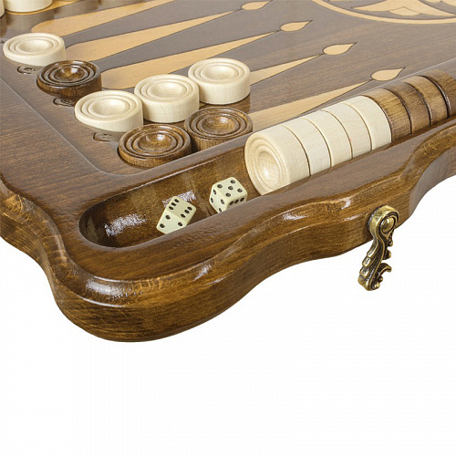 Нарды подарочные из массива бука "Львиная битва"