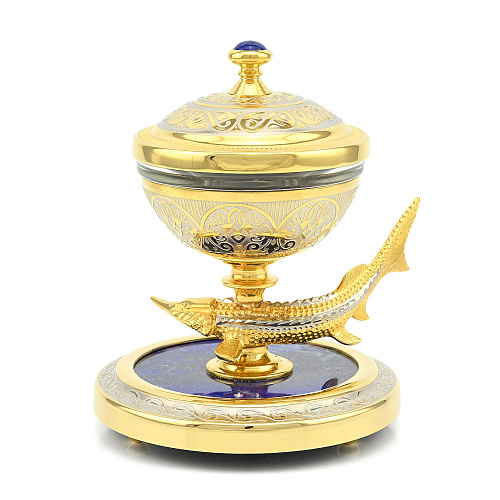 Икорница на лазурите "Стерлядь" Златоуст