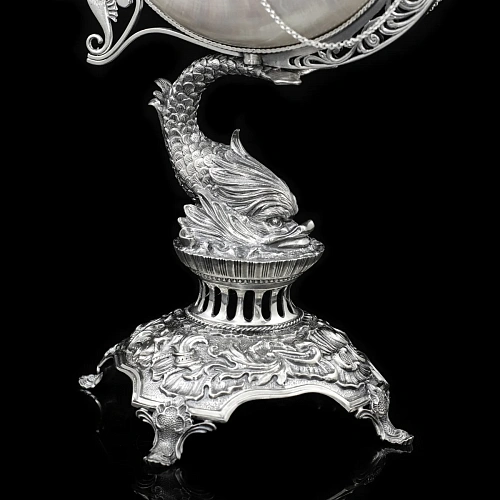 Эксклюзивный корабль из серебра