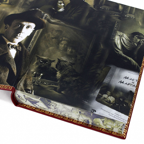 Подарочная книга в коже "Мастер и Маргарита" Булгаков М.А.