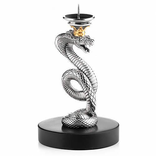 Серебряный подсвечник "Царевна-змея"