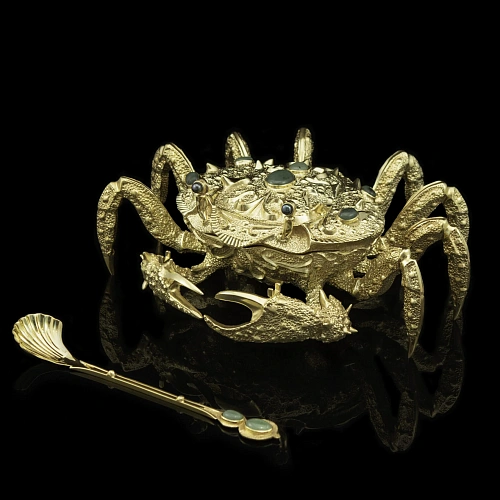 Икорница подарочная "Золотой краб" 