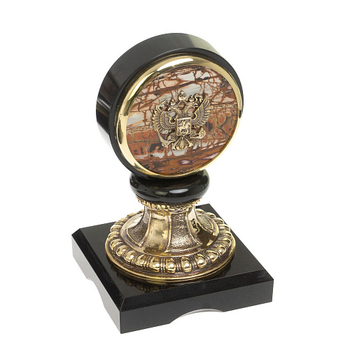 Настольный набор из яшмы "Георгий Победоносец"