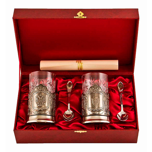 Набор для чая из двух подстаканников "ФСБ"