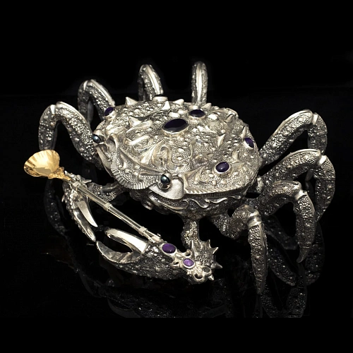 Икорница подарочная "Серебряный краб" 