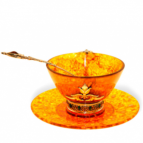 Чайный набор из янтаря "Восточный"