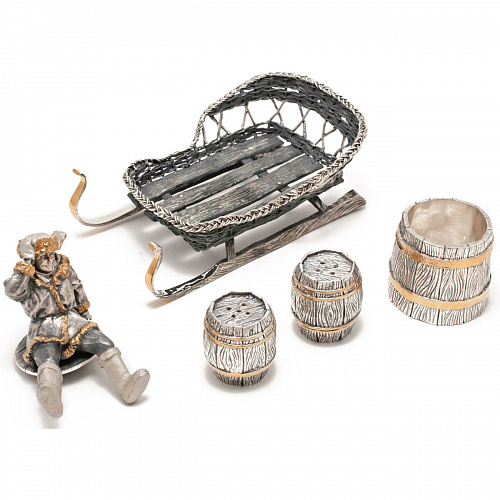 Серебряный набор для специй "Сани"