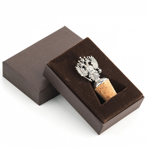 Серебряная пробка для бутылки "Держава"