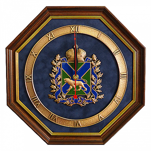 Настенные часы "Герб Приморского края"