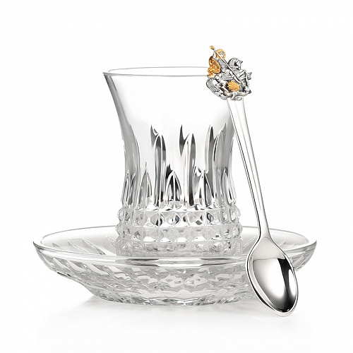 Армуд с ложкой и блюдцем "Георгий Победоносец"