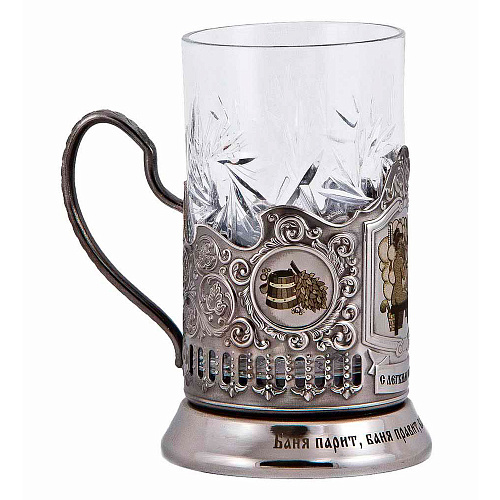 Набор из 2-ух подстаканников "Банька мужская и женская"