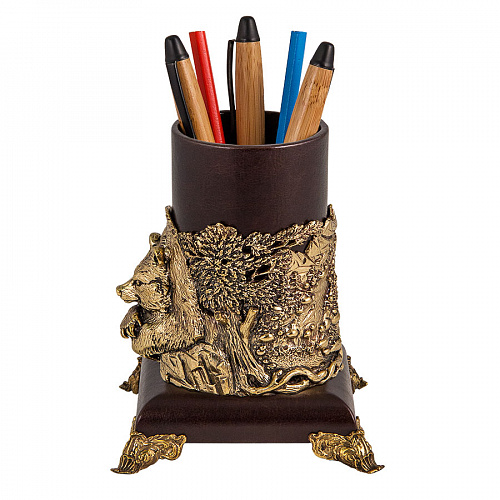 Подставка для письменных принадлежностей "Медведь"