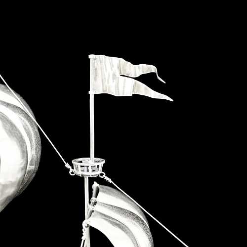 Эксклюзивный корабль из серебра