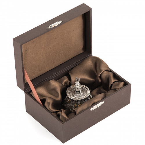 Серебряная солонка "Зайка"