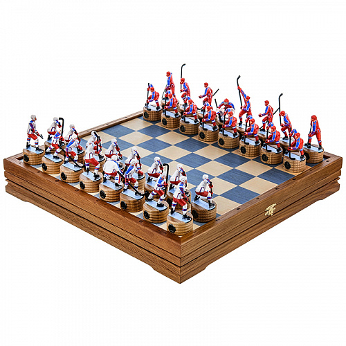 Шахматы деревянные "Хоккей. ЦСКА"