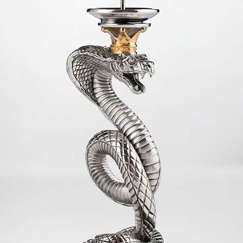 Серебряный подсвечник "Царевна-змея"