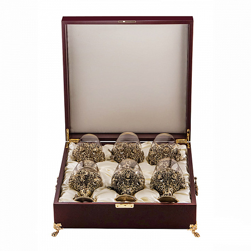 Набор из 6 ти бокалов для коньяка "Охота" 