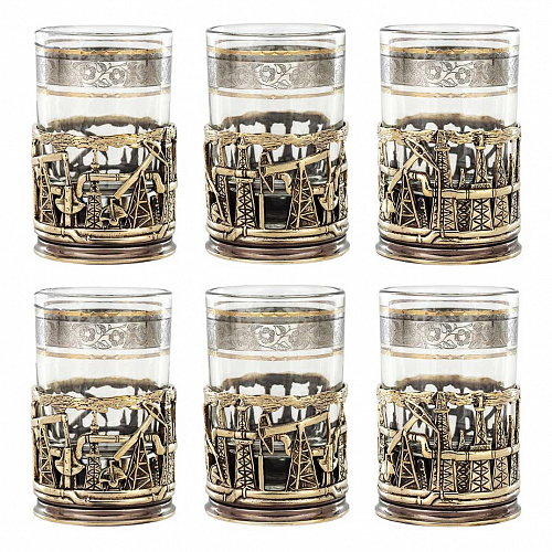 Набор для алкоголя "Нефтяник" 6 штук