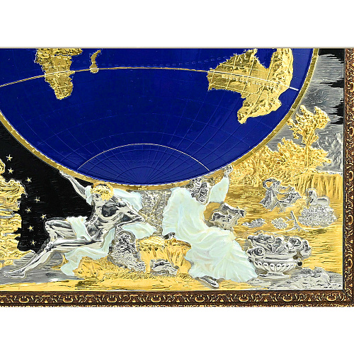 Панно "Карта известного мира Жана Баптиста Нолина"