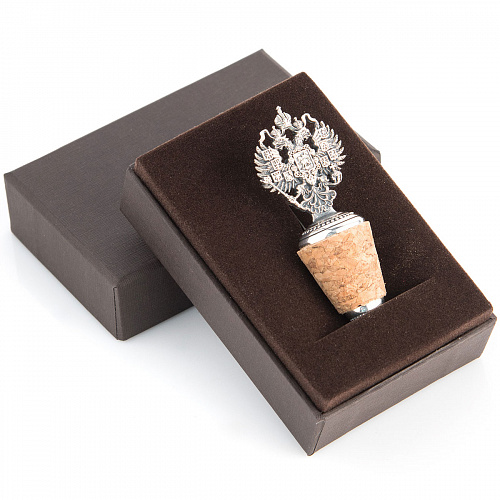 Серебряная пробка для бутылки "Империя"