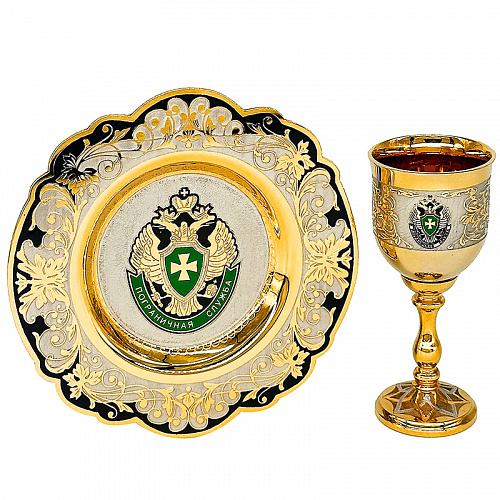 Набор для водки "Пограничная служба" Златоуст