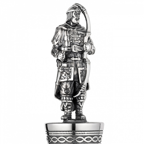 Серебряная пробка для бутылки "Алеша Попович"