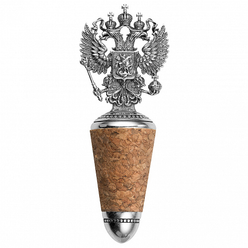 Серебряная пробка для бутылки "Держава"