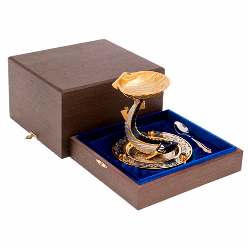 Икорница подарочная "Белуга" Златоуст