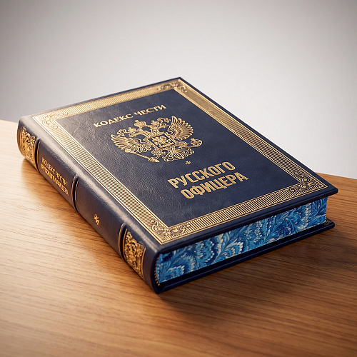 Подарочная книга "Кодекс чести русского офицера с иконой св. Георгий Победоносец."