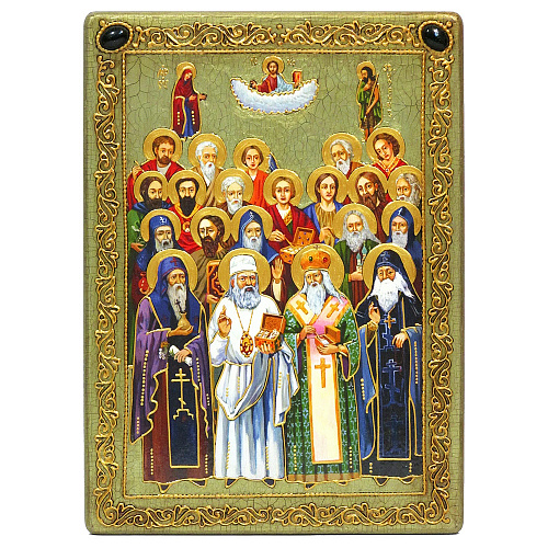 Большая подарочная икона "Собор Святых целителей" 