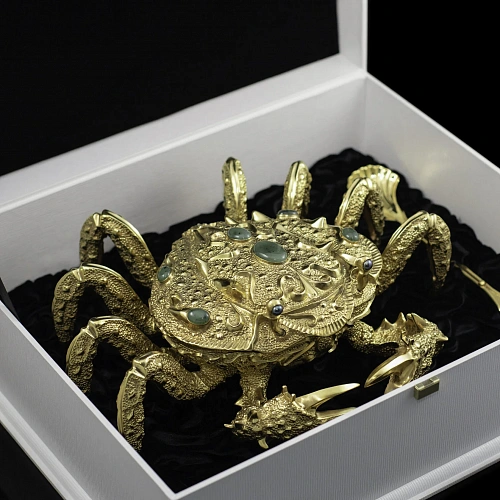 Икорница подарочная "Золотой краб" 