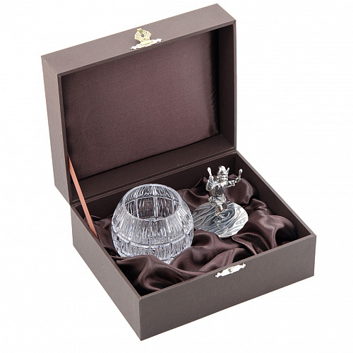 Серебряная медовница "Петрушка"