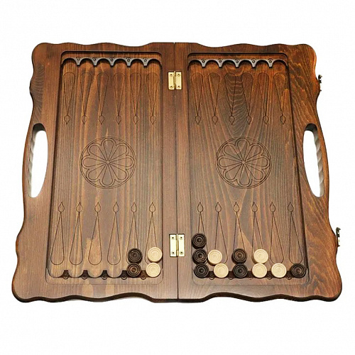 Нарды-шашки резные "Орел"