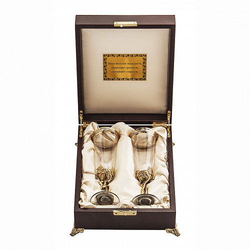 Набор из 2-х бокалов для шампанского "Юбилей, 55 лет"