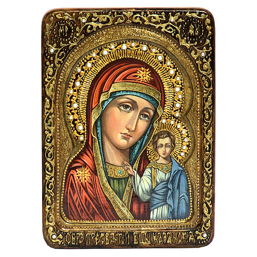 Живописная икона"Казанская Божья Матерь"