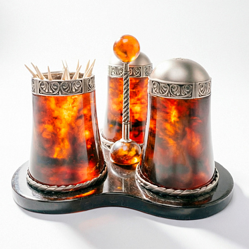 Набор для специй из янтаря 