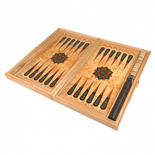 Нарды из карельской березы "Тигр"