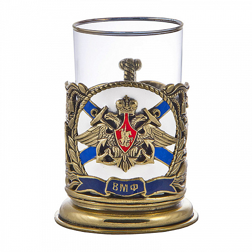 Подстаканник с ложкой "ВМФ"