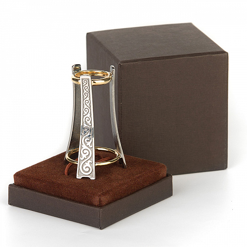 Серебряная подставка под пробку "Защитник Руси"