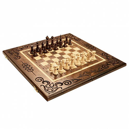 Подарочные шахматы + нарды "Рим"