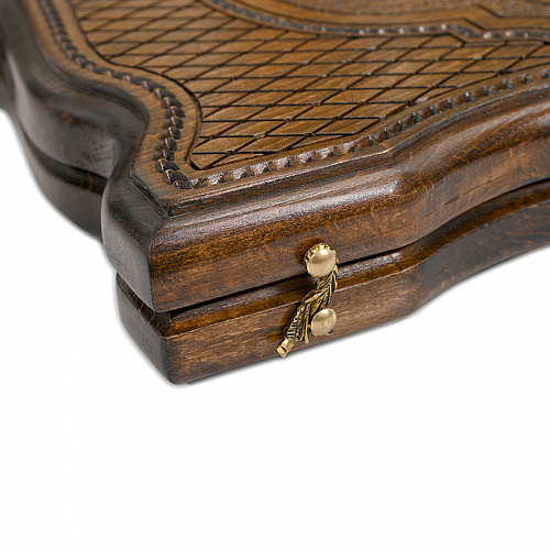 Нарды-шашки резные "Узор"