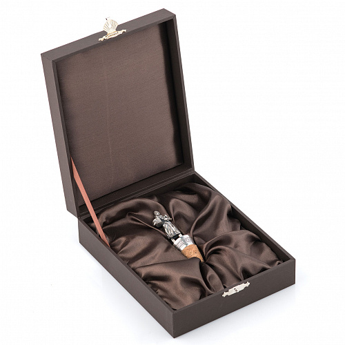 Серебряная пробка для бутылки "Банщик"