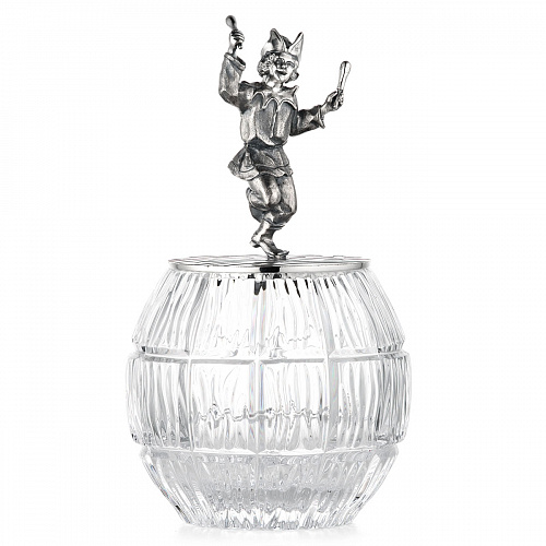 Серебряная медовница "Петрушка"