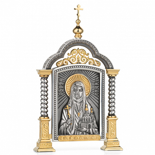 Парадная серебряная икона «Святая Елизавета»