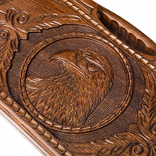 Нарды-шашки резные "Орел"