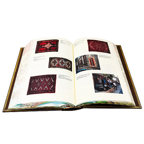 Книга в кожаном переплете "Азербайджанцы. Народы и культуры"