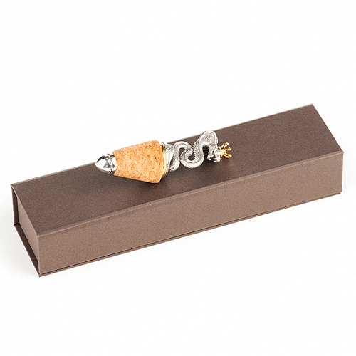 Серебряная пробка для бутылки «Царевна-змея»