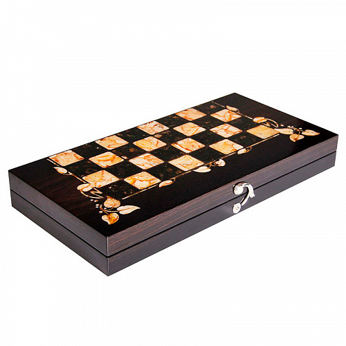 Шахматы из янтаря "Готика" малые