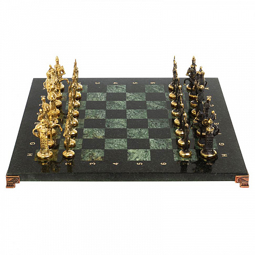 Шахматы из бронзы "Русские" 